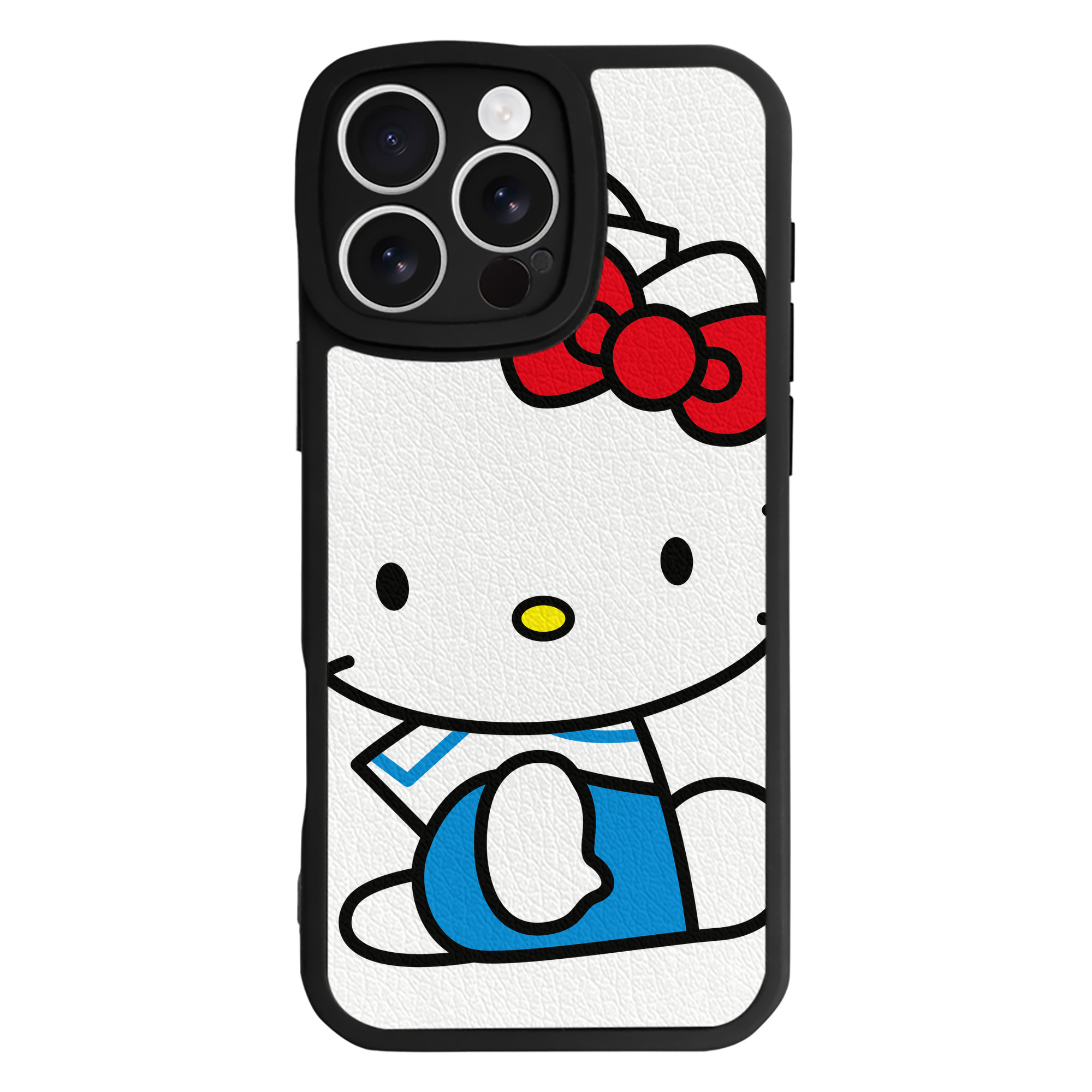 （画像用） Hello Kitty ハローキティ 【iPhone 16シリーズ対応】シリコンスマホケース（レザー調） 材質：シリコン
